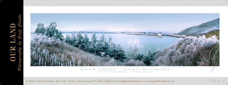 7857 - Hoar Frost - Lake Benmore - Sample Pano